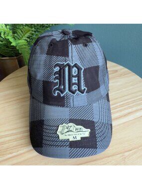 Missouri State Bears 47 Twins Plaid Baseball Cap M Gothic Black/Gray